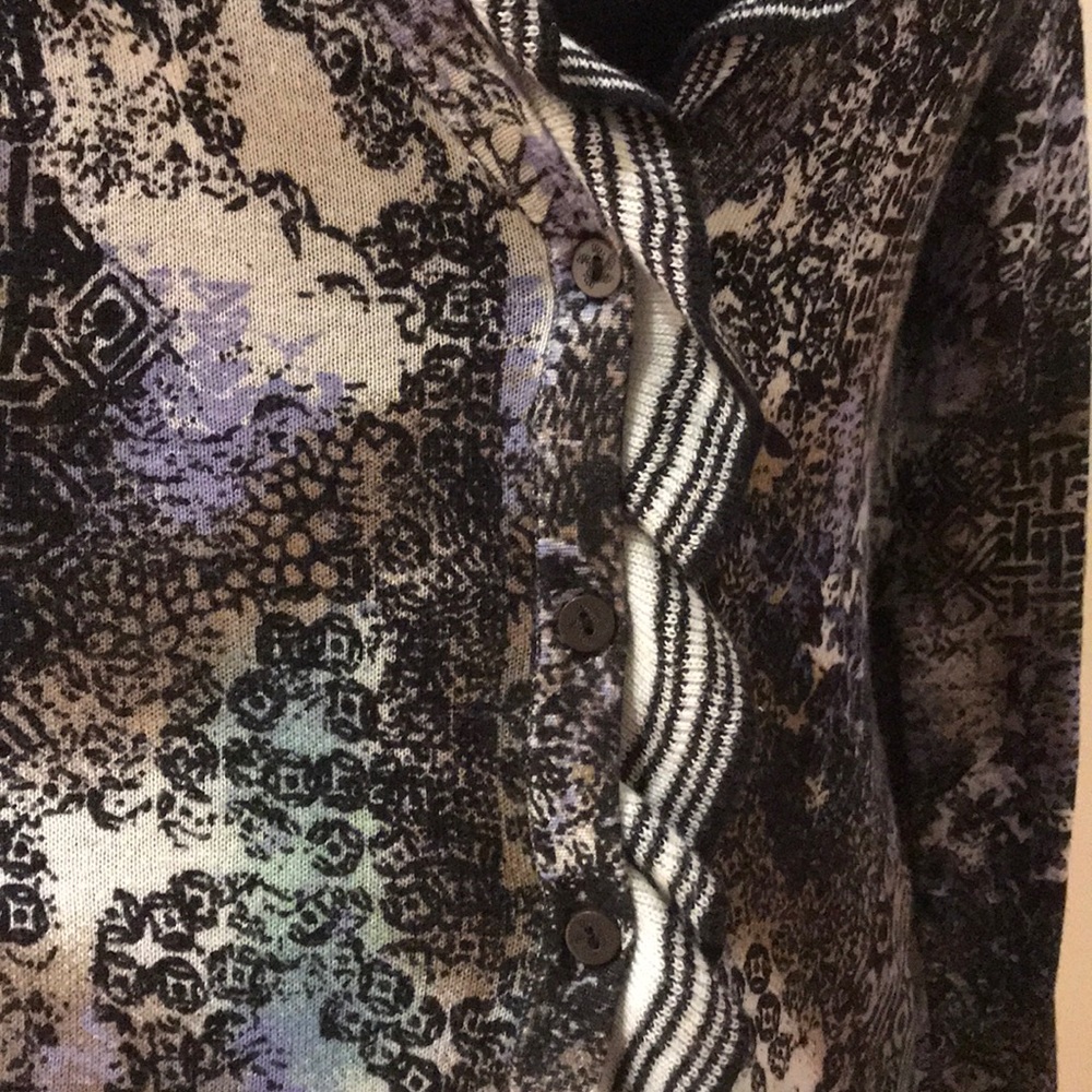 Nic & Zoe Ruffle Front Button Cardigan - Picture 3 of 6